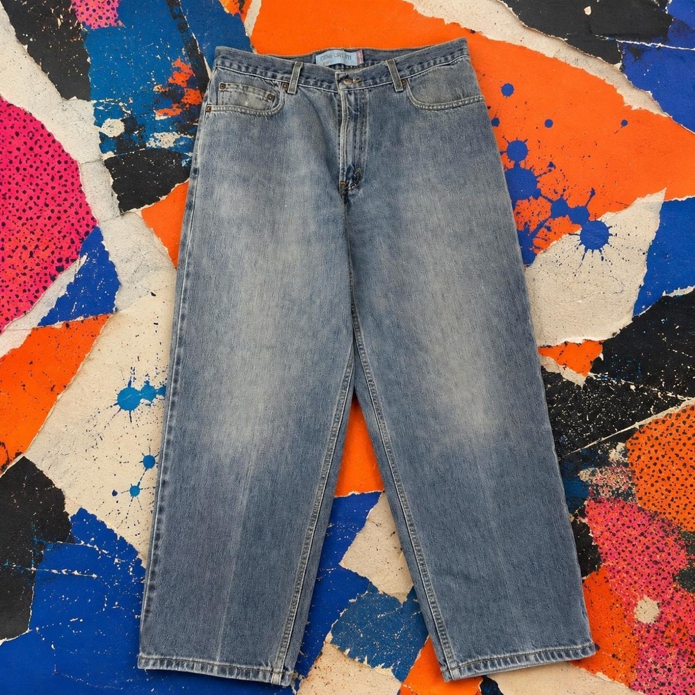 Levis 550 Comfort Fit Jeans Mens W34 L30 Light Wash Relaxed Tapered Y2K Blue